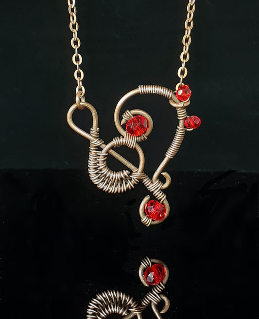 Necklace - Music Lovers In Red