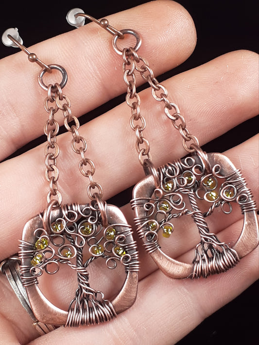 Earrings - Tree Of Life Dangle