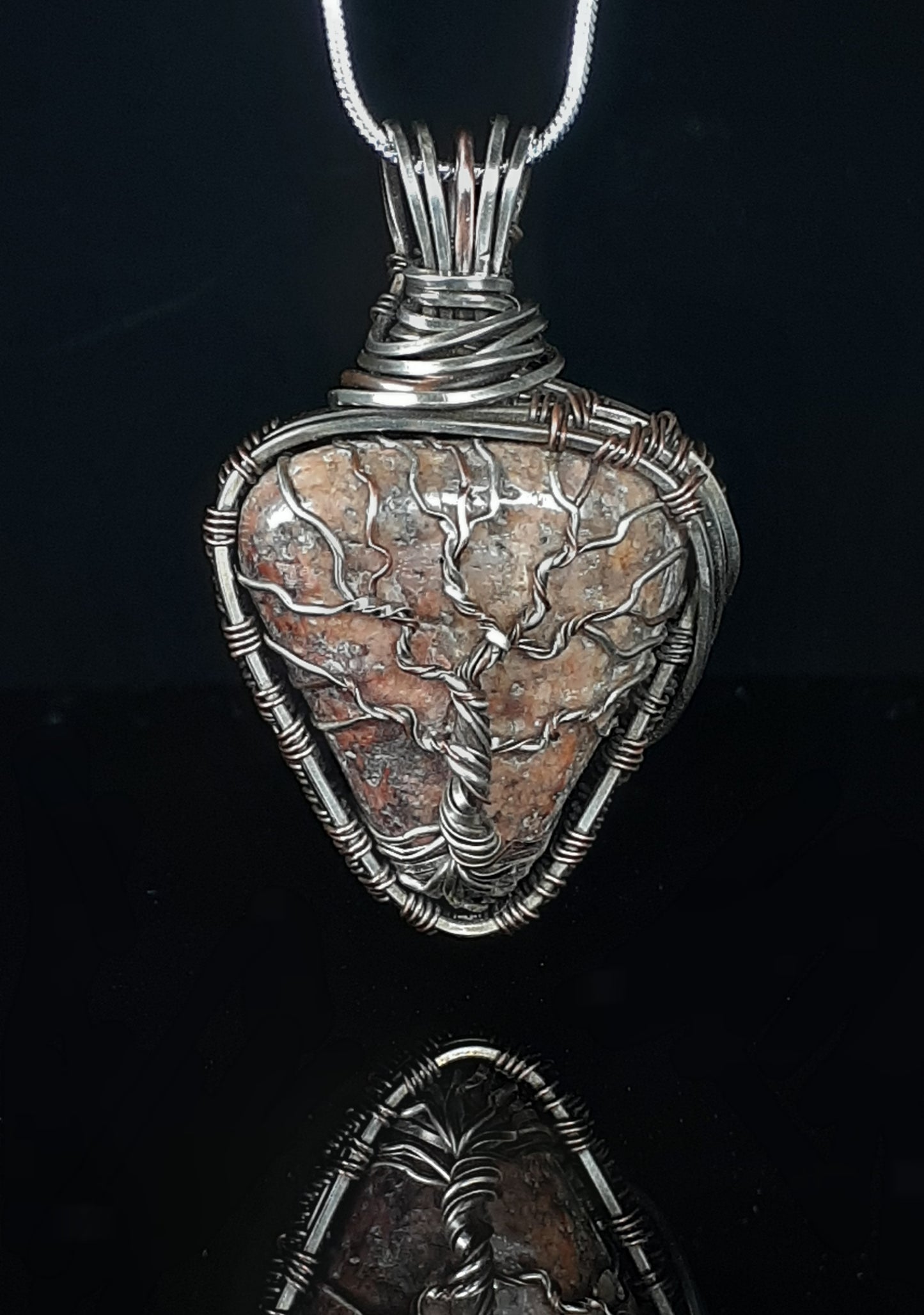 River Stone Tree Of Life Necklace