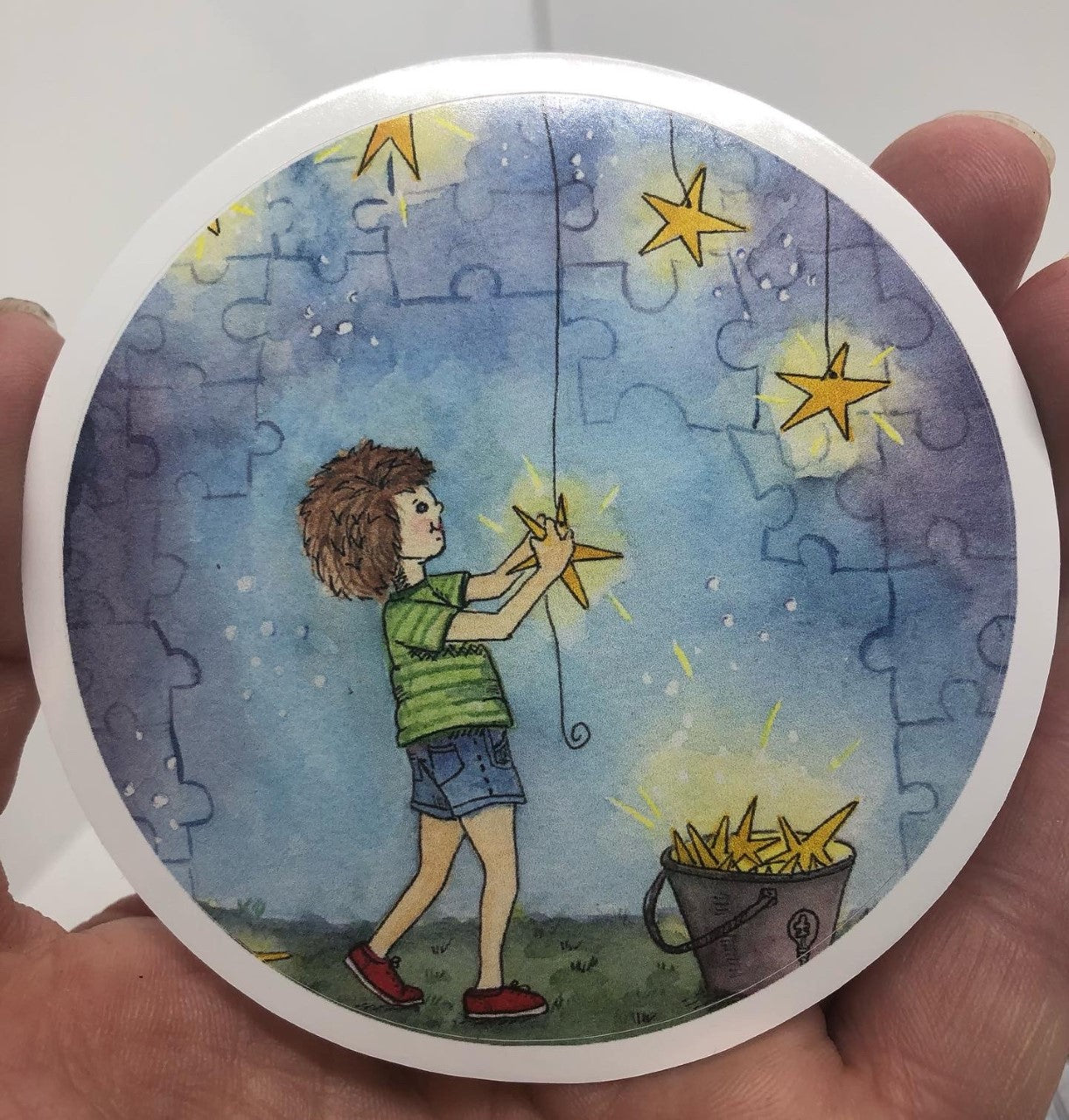 " Shine A Light On Me " Sticker