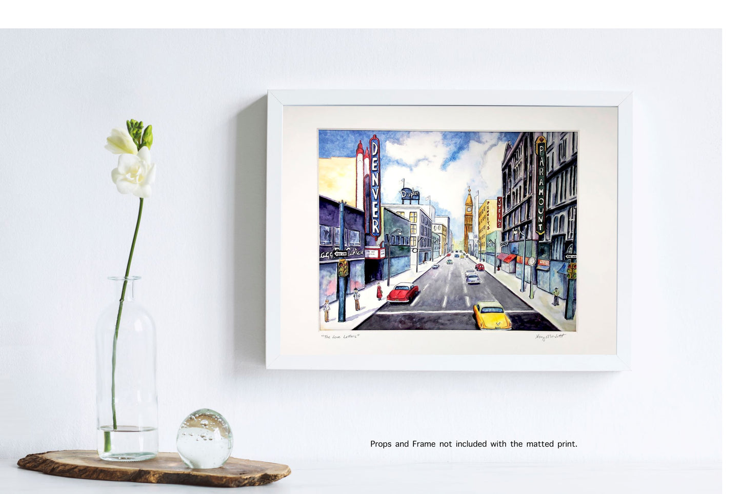 " The Love Letters " Fine Art Matted Print