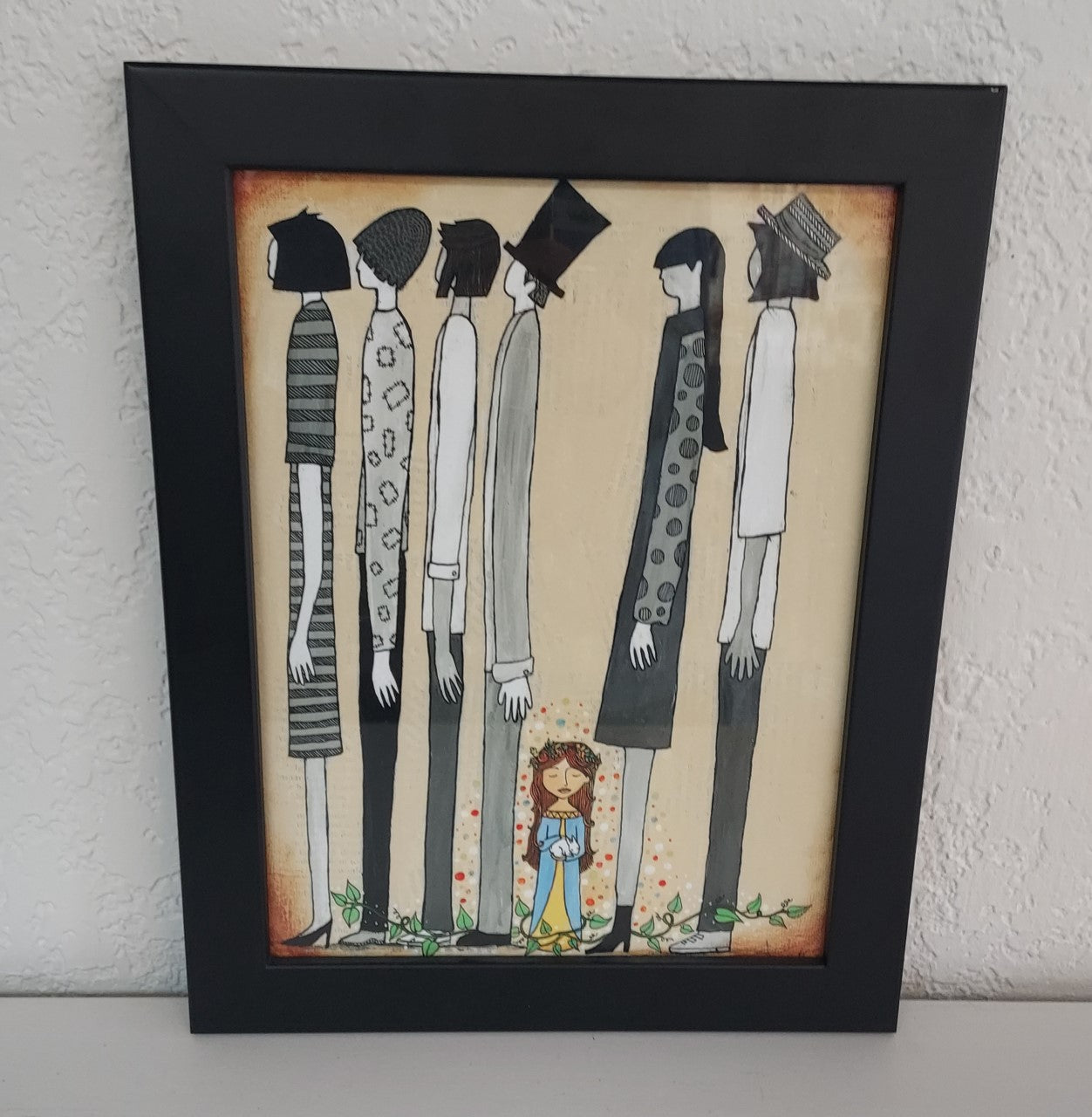 " Divergent " Print From Mixed Media Original