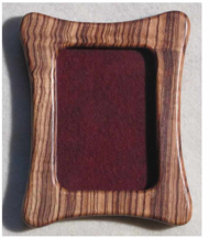 Zebra Wood rectangle frame