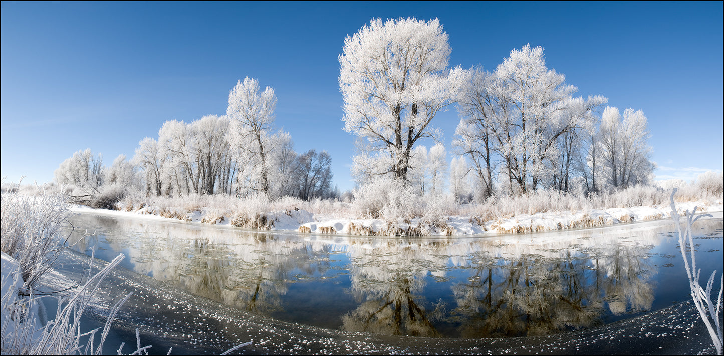 Greeting Card - "Frosty Laramie River"