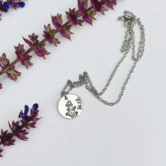 Necklace - "Wild" Mushroom Circle