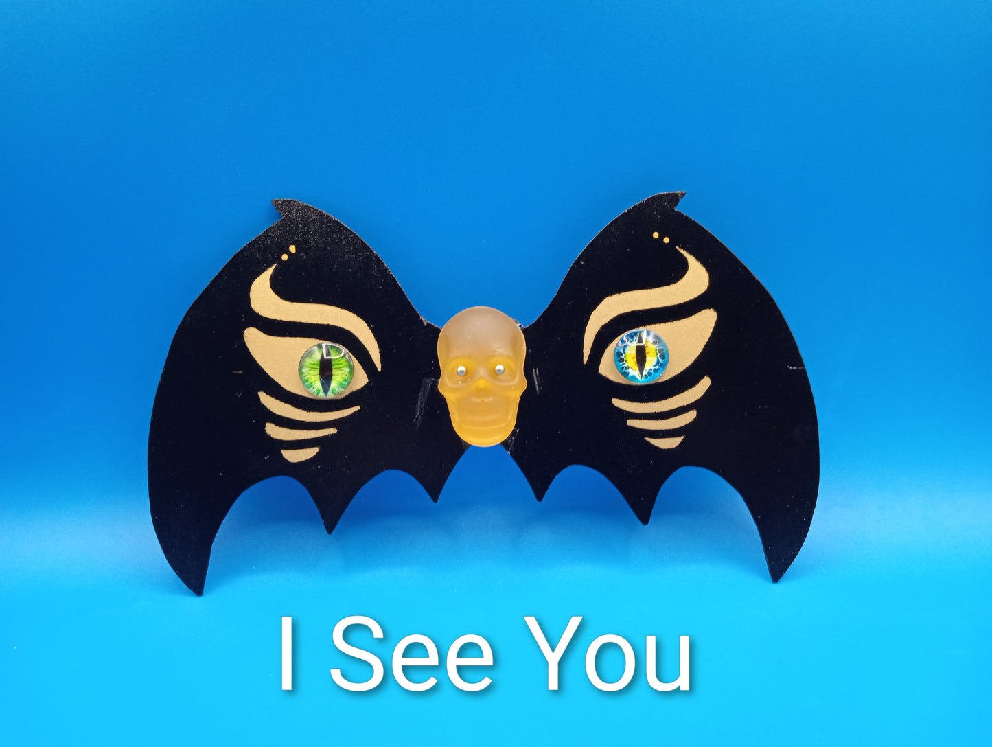 Wall Decor- "I See You" Bat Wings and Eyes