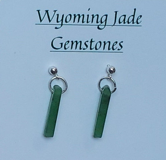 Wyoming Jade Stick Earrings