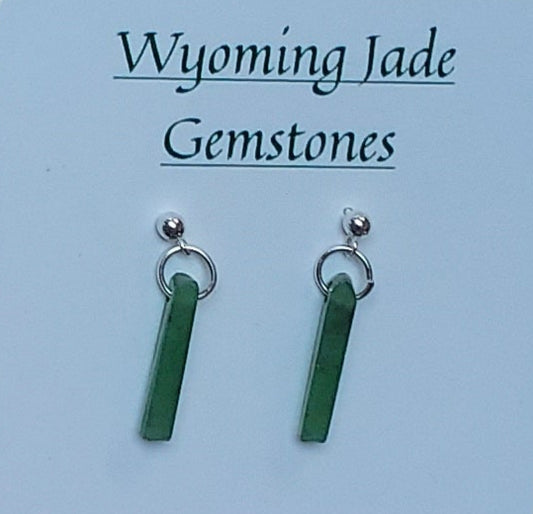 Wyoming Jade Stick Earrings