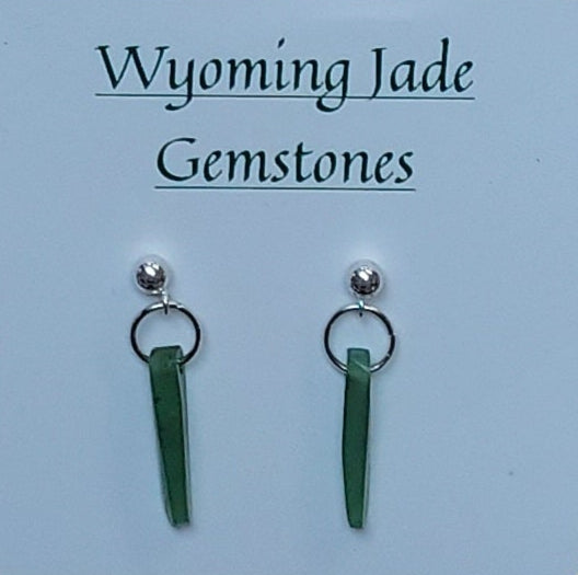 Wyoming Jade Stick Earrings