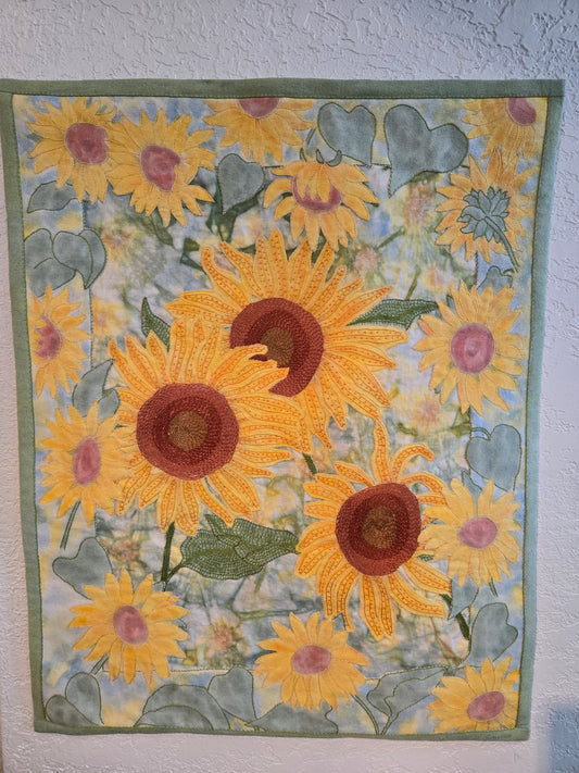 Wall Hanging Applique- Sunflowers