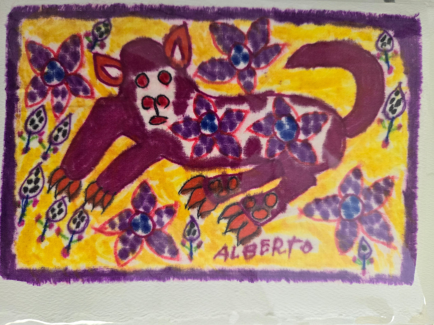 Fiber Art Card-Peruvian Art