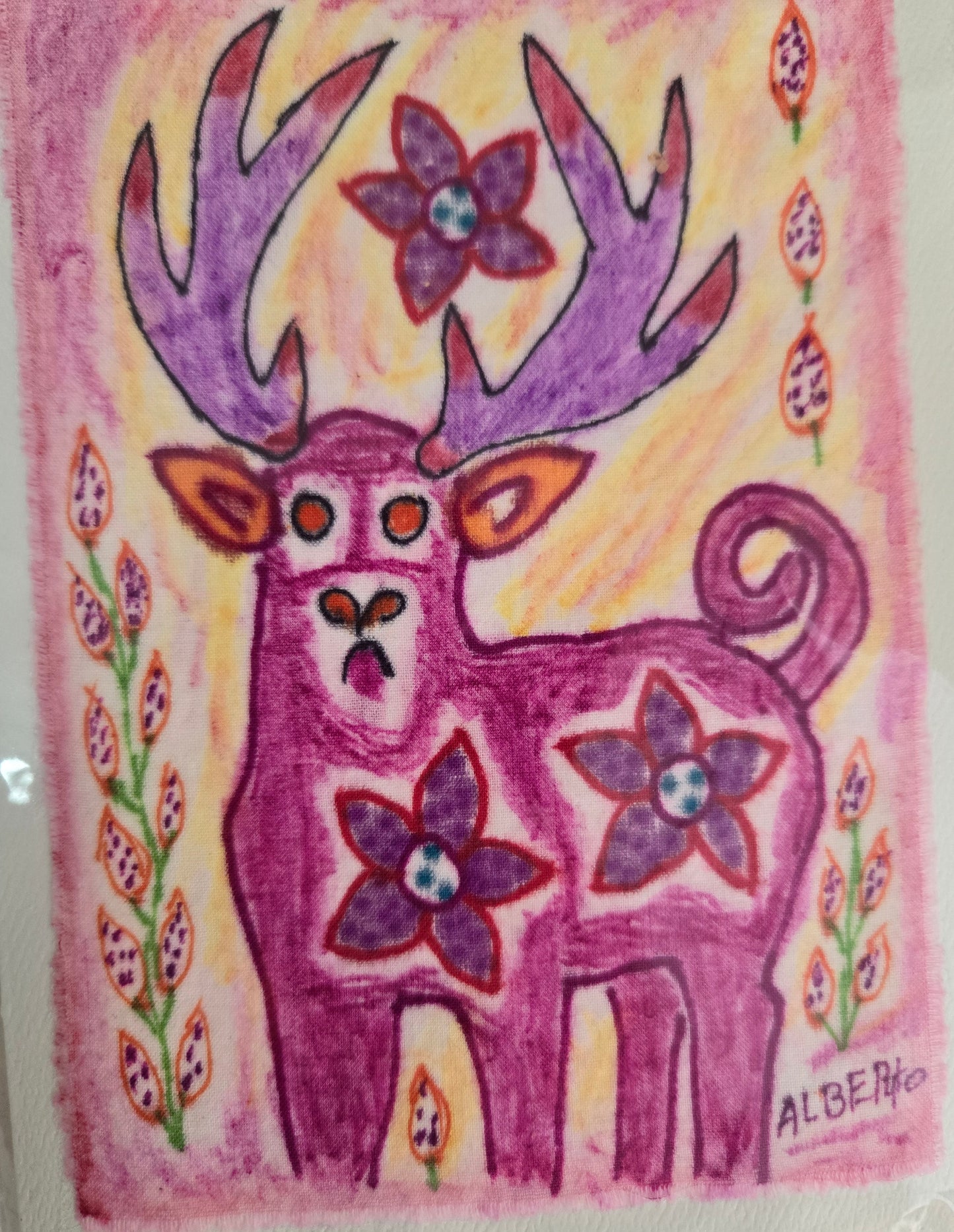 Fiber Art Card-Peruvian Art