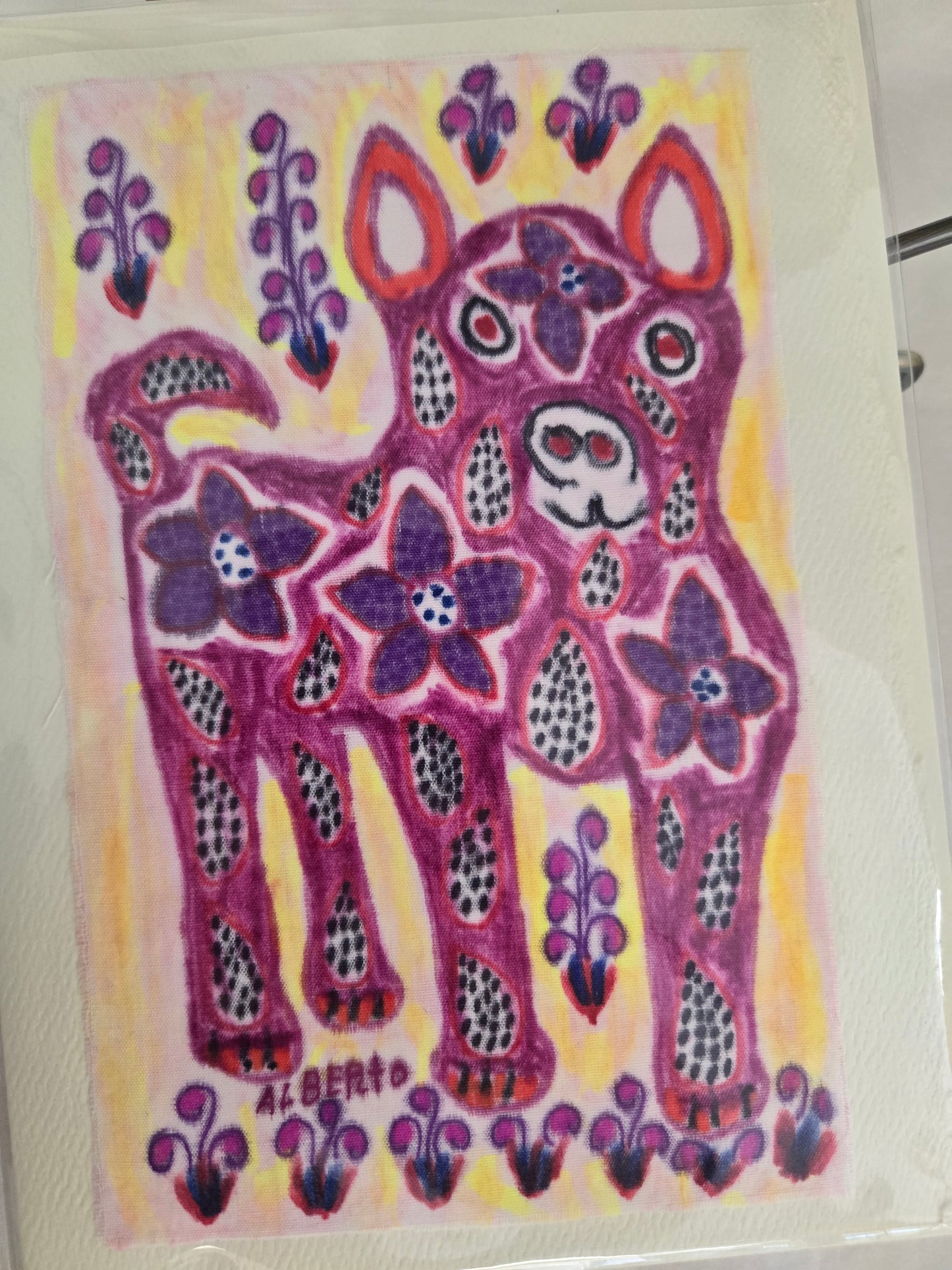 Fiber Art Card-Peruvian Art