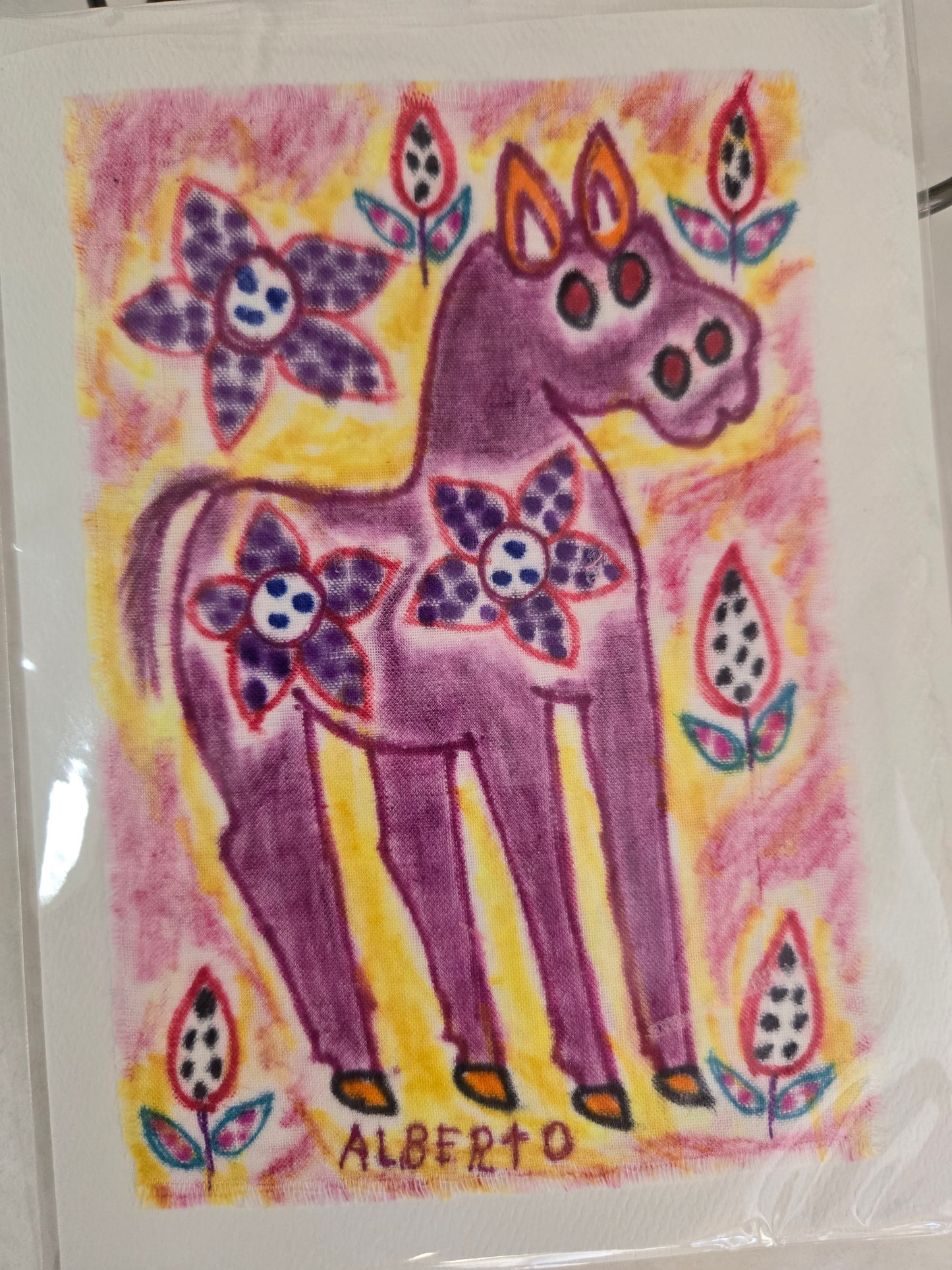 Fiber Art Card-Peruvian Art