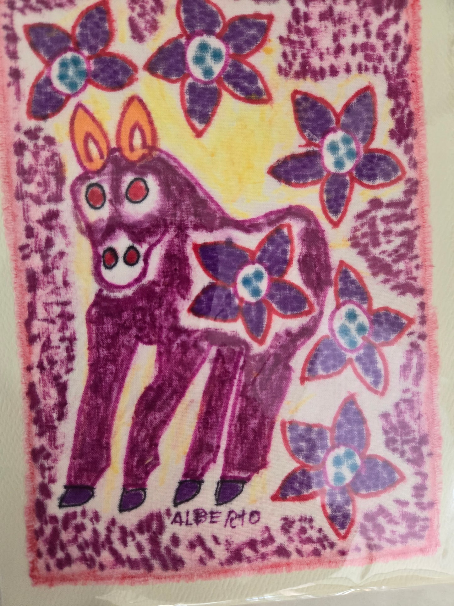 Fiber Art Card-Peruvian Art