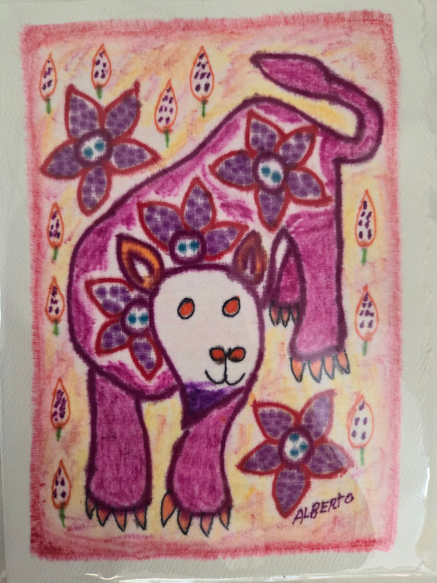 Fiber Art Card-Peruvian Art