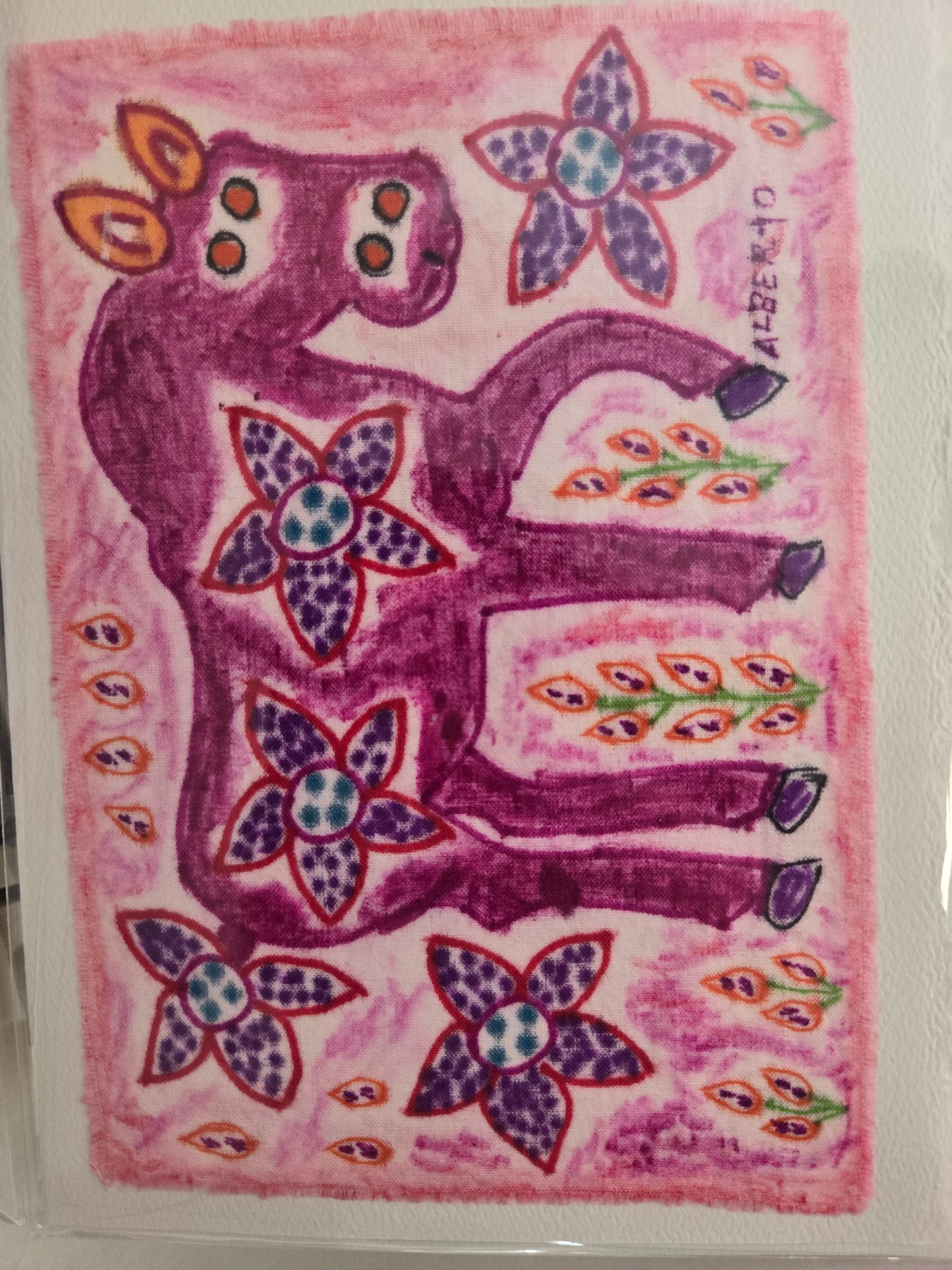 Fiber Art Card-Peruvian Art