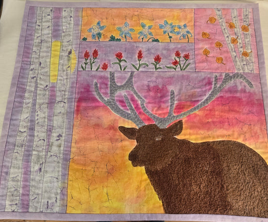 Wall Hanging Applique- Elk Season