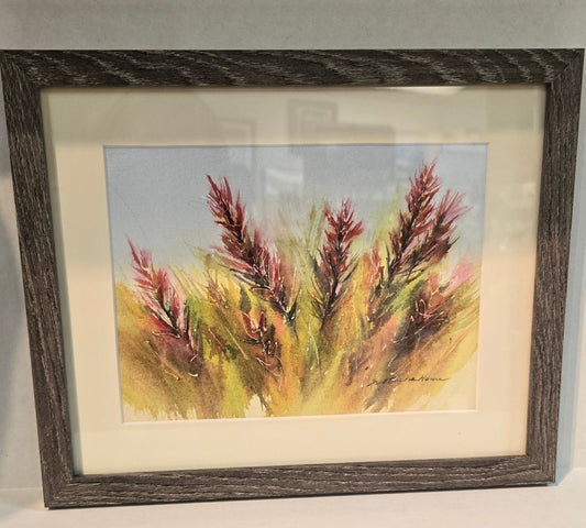 Framed Original Watercolor- "Indian Paintbrush "
