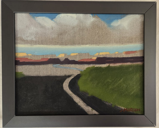 Framed Original Oil Painting- "Landmarks"