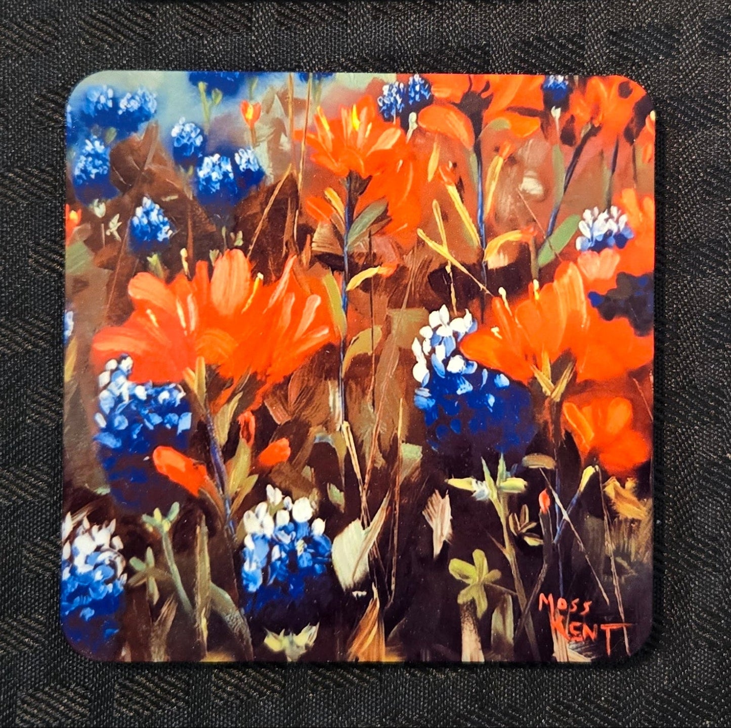 Coaster- Blue Bonnet and Indian Paintbrush