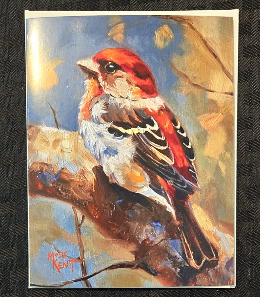 Greeting Card- Red Finch