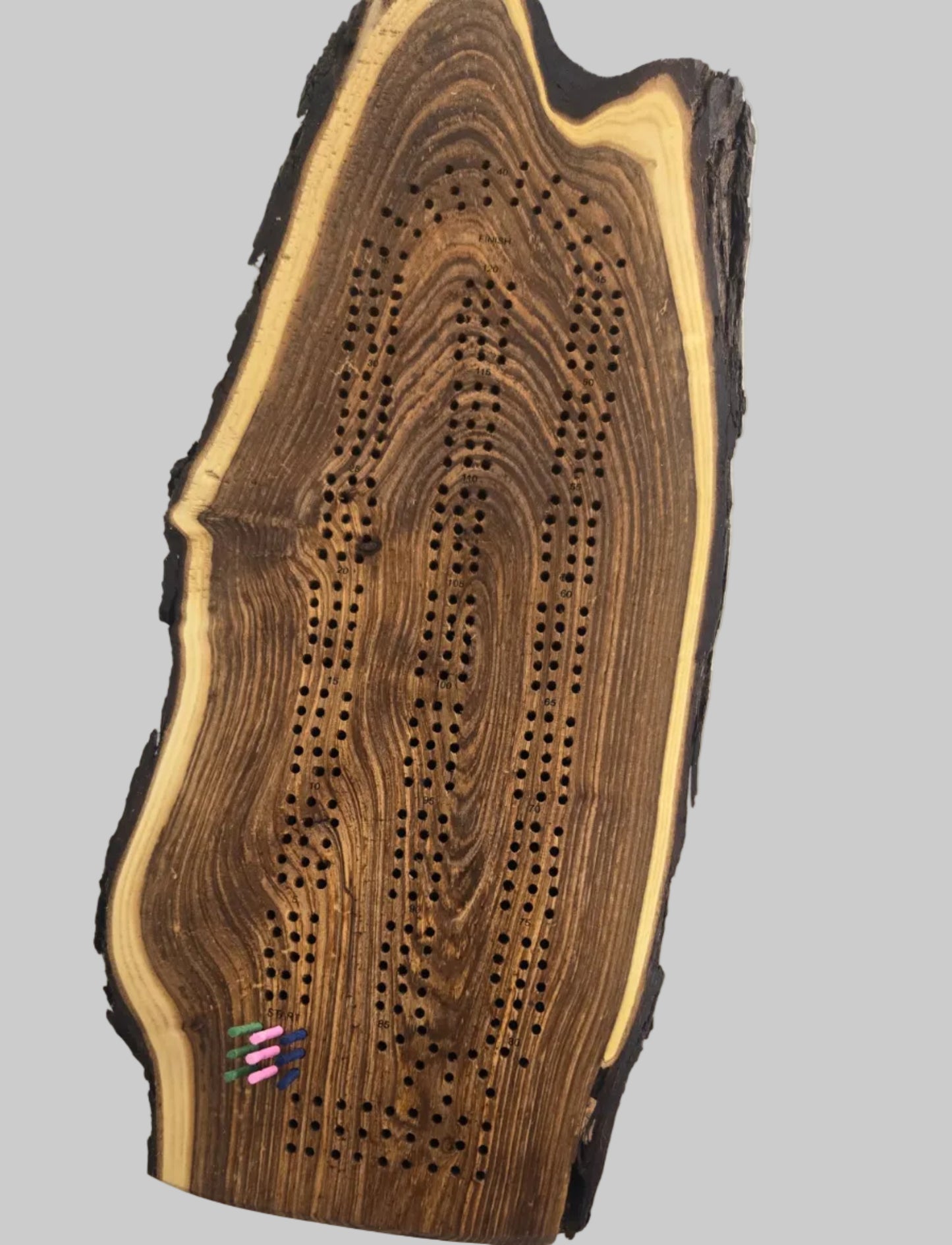 Cribbage Board - Buffalo Berry Wood