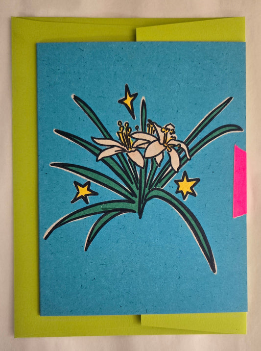 Greeting Card- Star Lily
