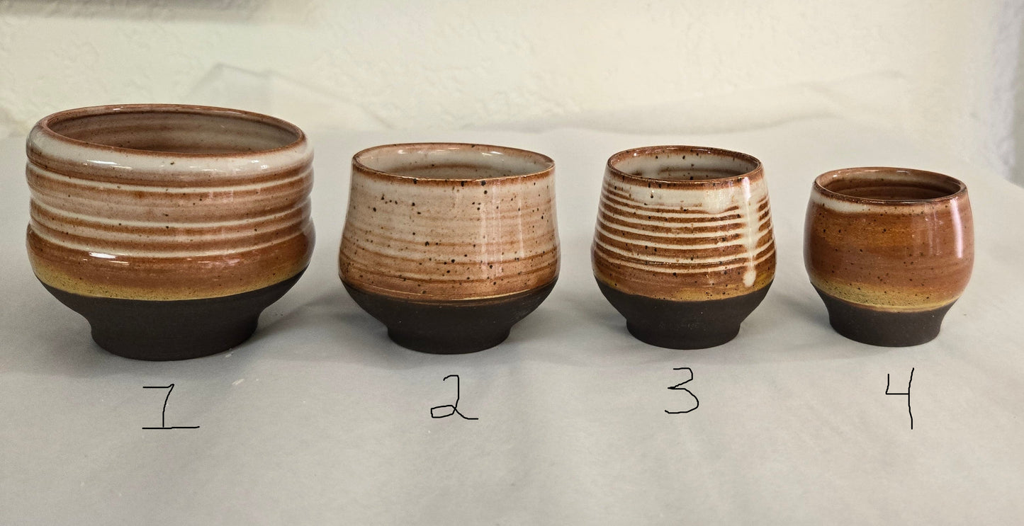 Pottery Micro/Mini Planter- Browns