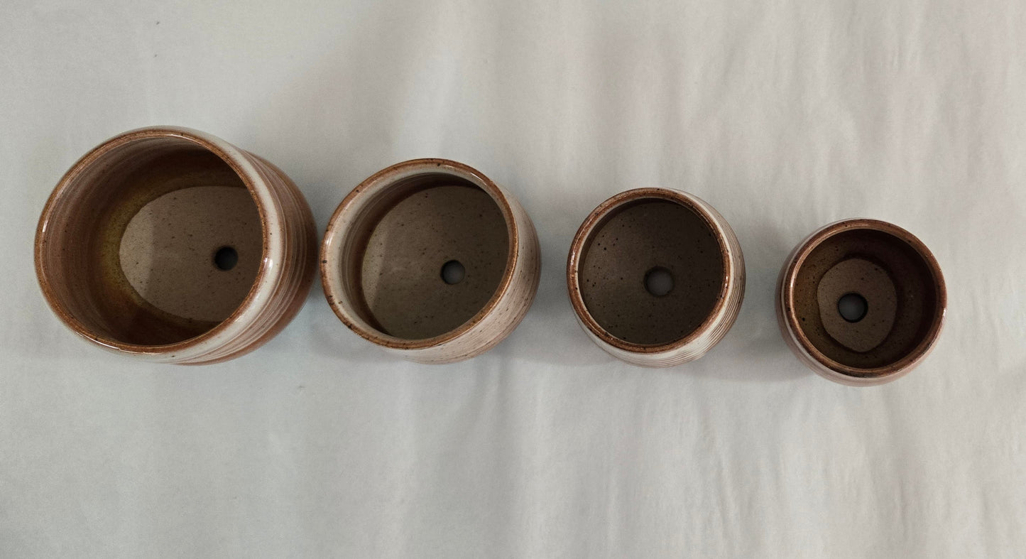 Pottery Micro/Mini Planter- Browns