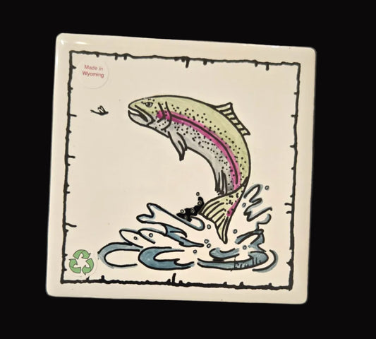 Tile Coaster- Rainbow Trout Wildlife
