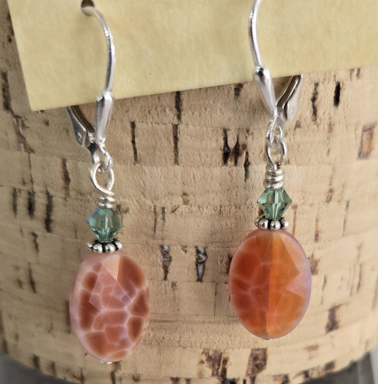 Earrings- Fire Agate