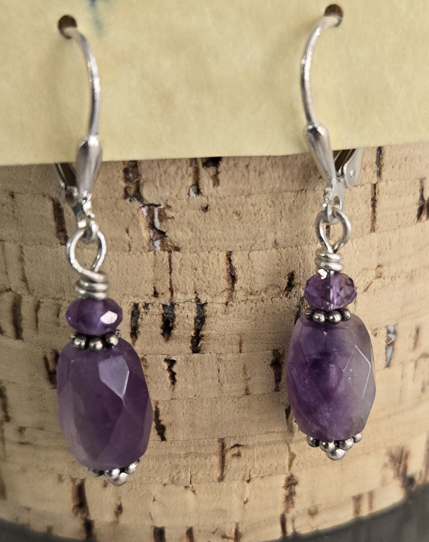 Earrings- Amethyst