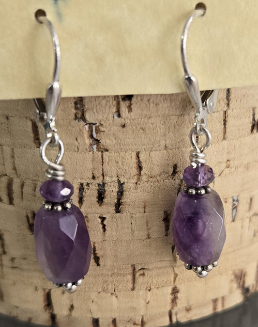 Earrings- Amethyst