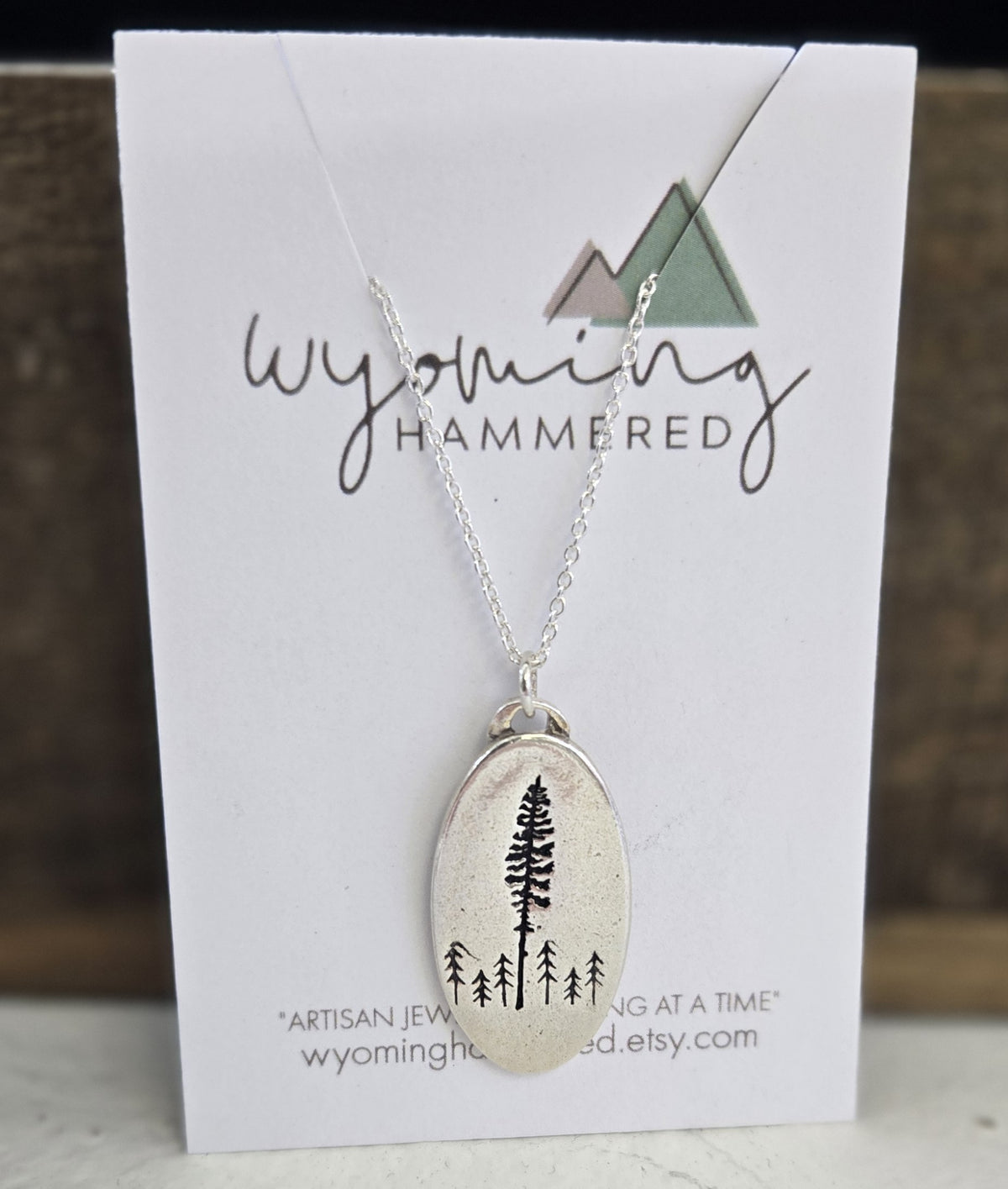 Necklace - Forest -Oval