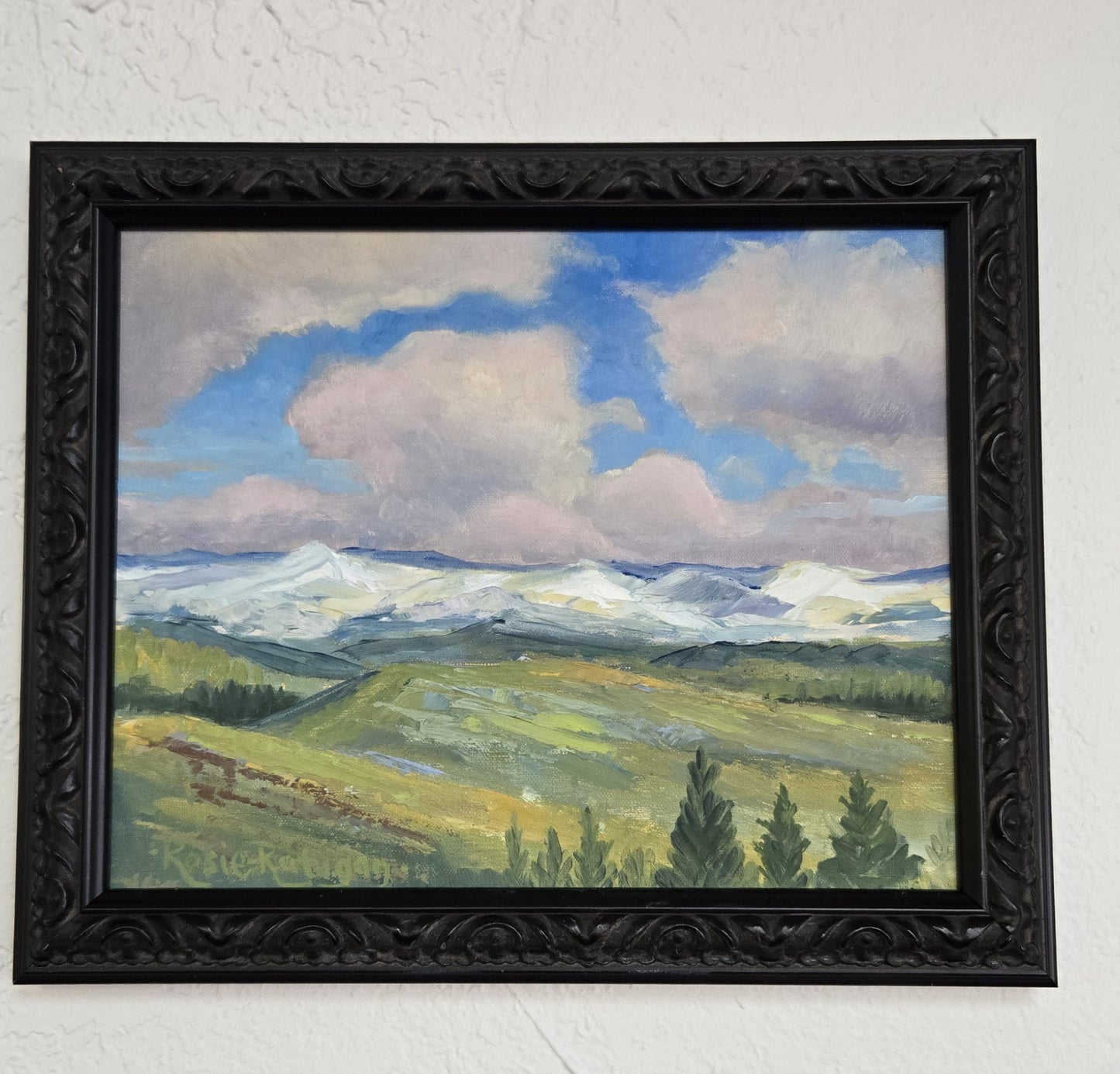 Original Oil Painting Framed- "Across the Plains"