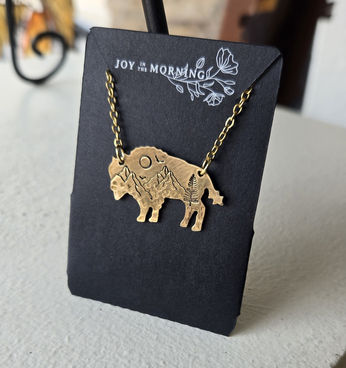 Necklace - Mountains Bison