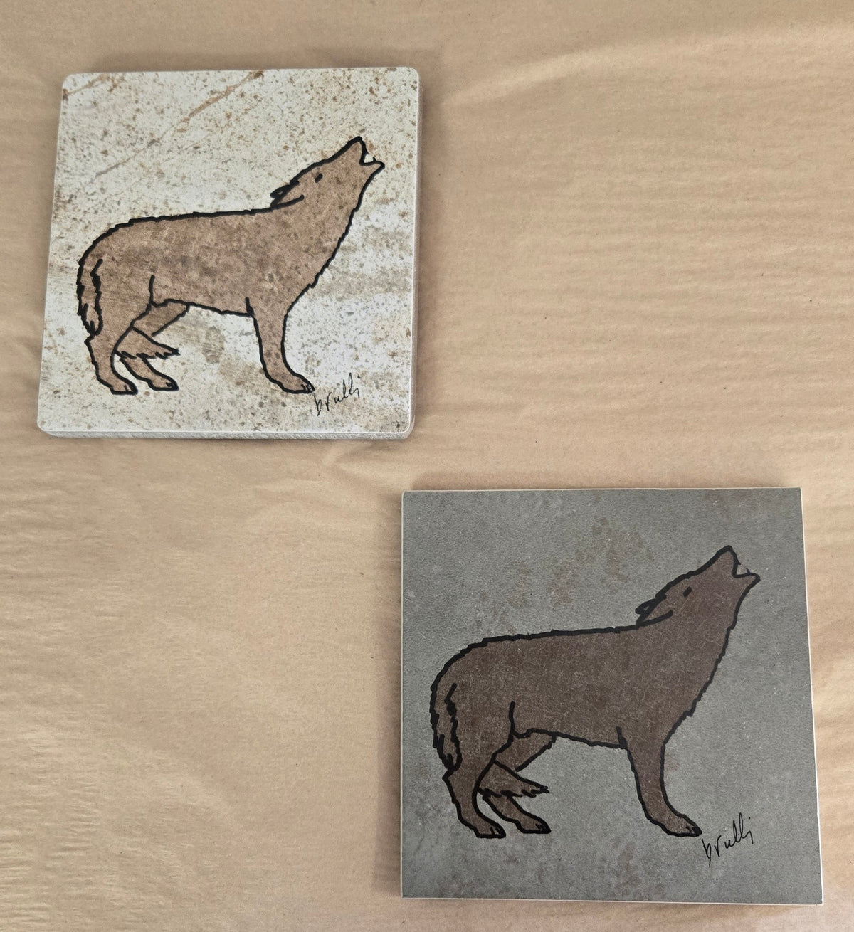 Trivet - Howling Wolf