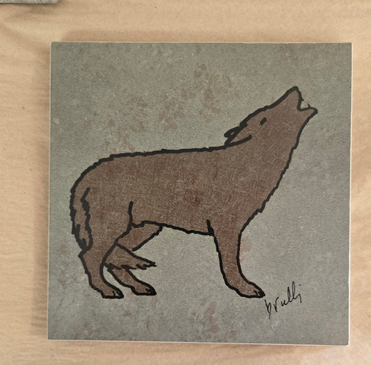 Trivet - Howling Wolf