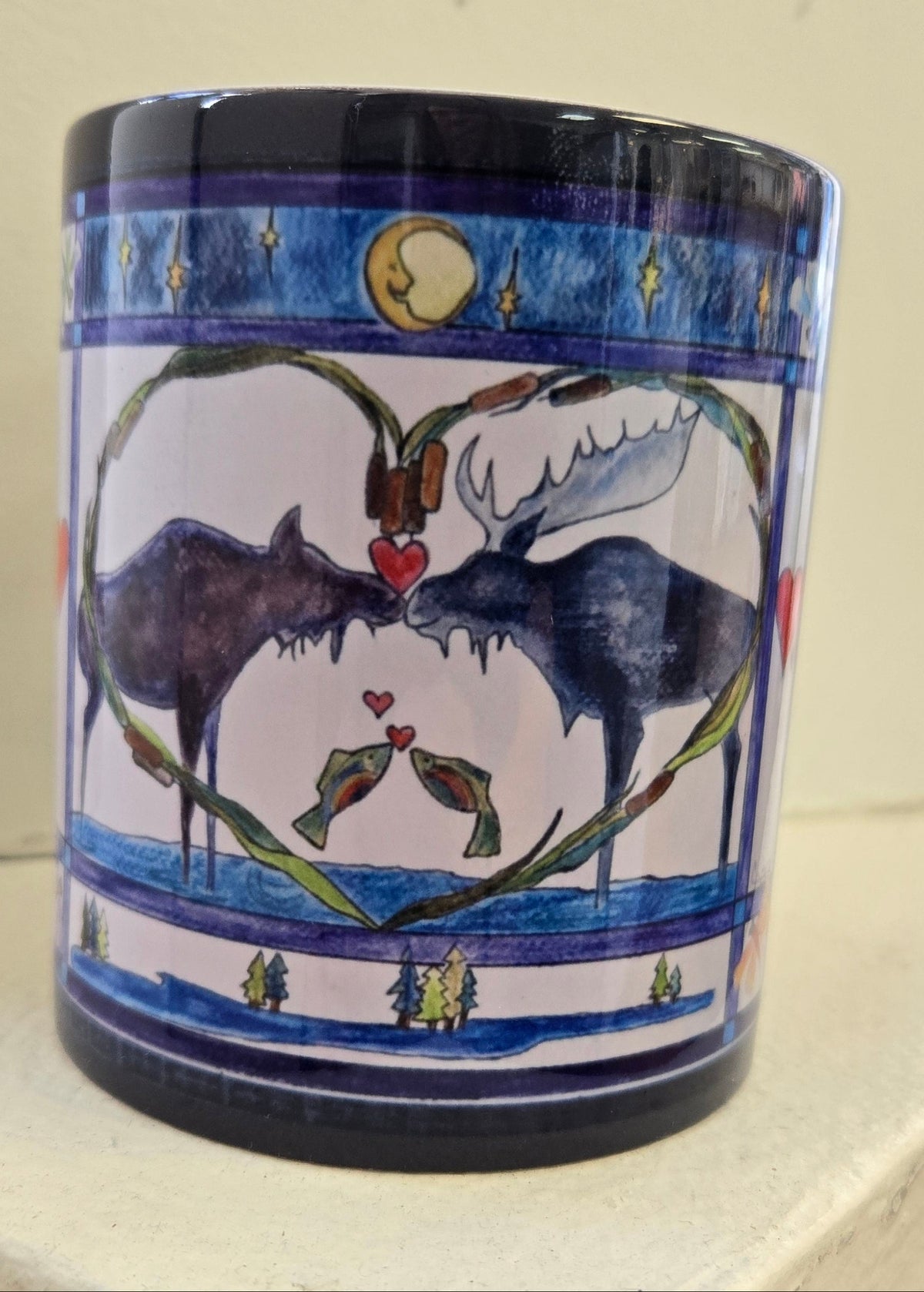 Mug- "Moose Loves Trout"