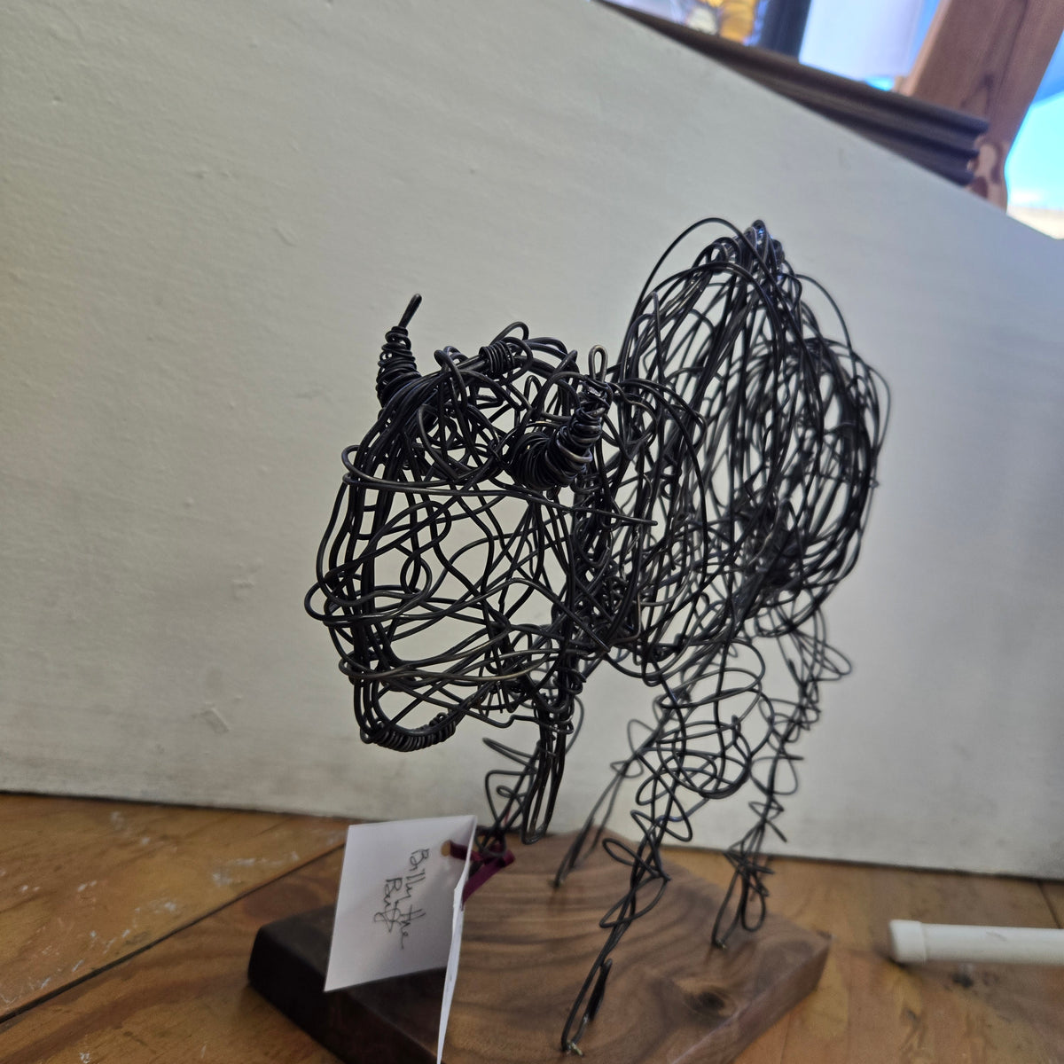 Wire  Sculpture Bison- "Billy the Buff"