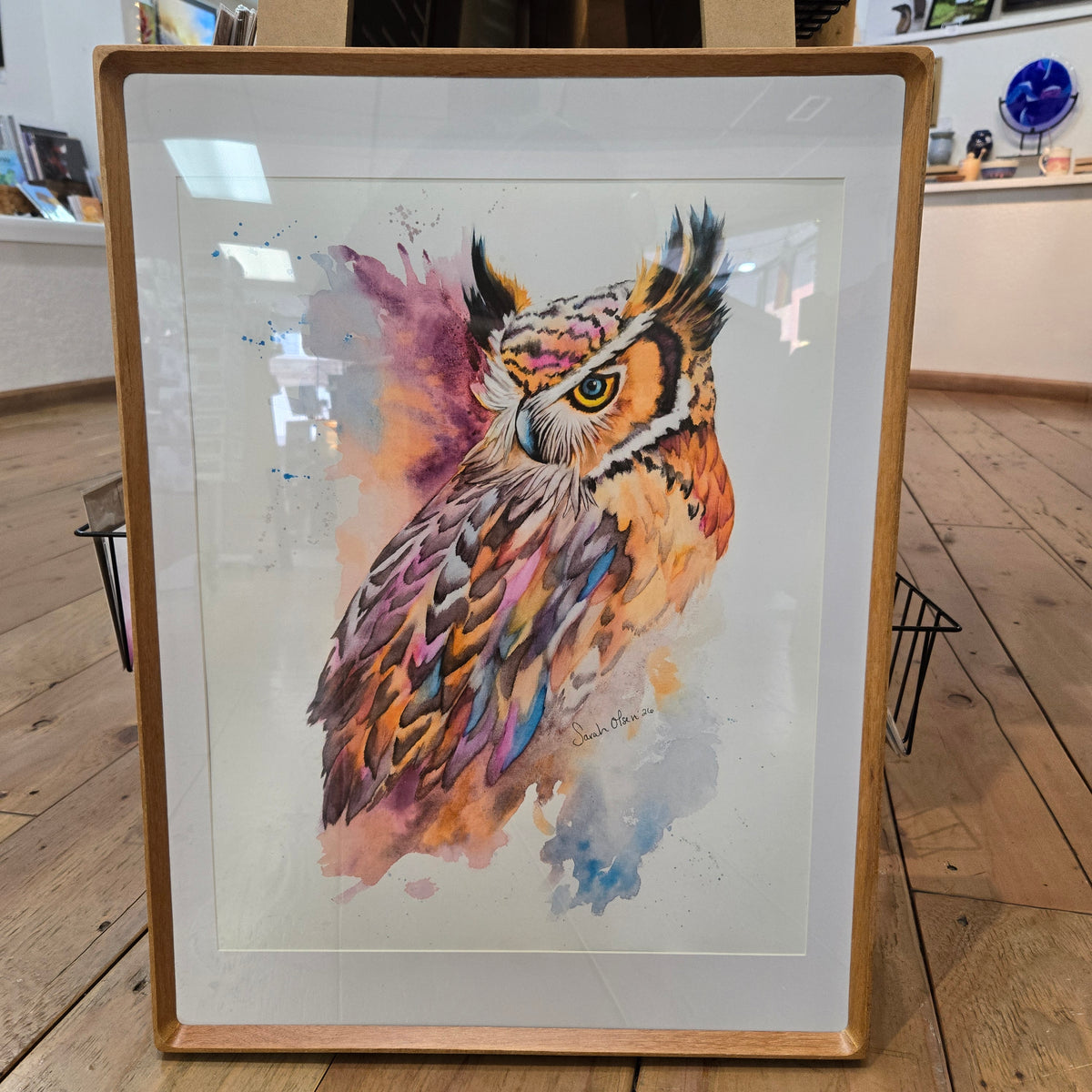 Watercolor Print- "Splash of Owl"