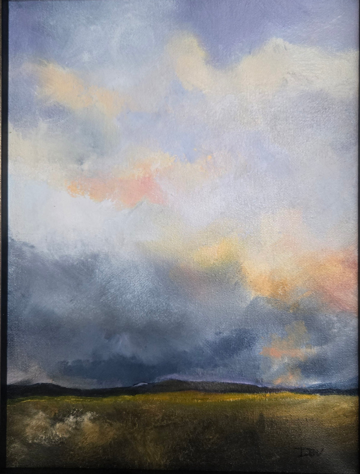 Original Oil Painting- "Distant Sky Fire"