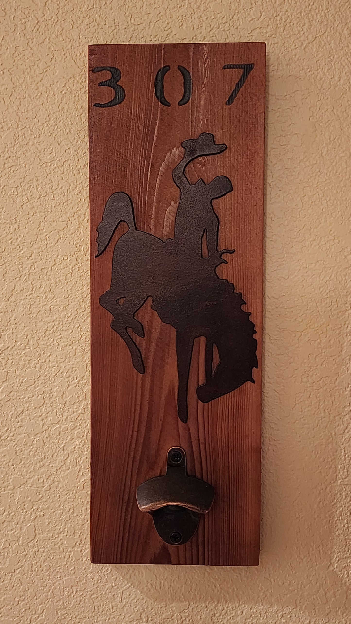 Bottle opener- 307 Bucking Bronc
