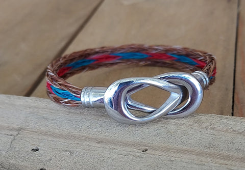 Hand Braided Horsehair Infinity Knot Bracelet