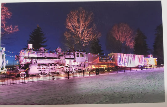 The Snow Train at Depot Park in downtown Laramie Wyoming
