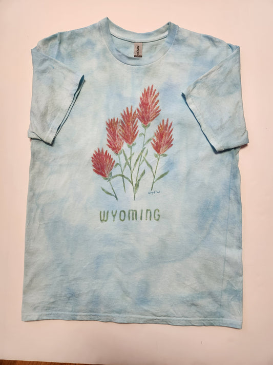 Adult Large " Indian Paintbrush "  Wyoming Tee Shirt