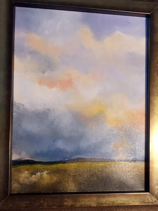 " Distant Skyfire " Original Oil Painting