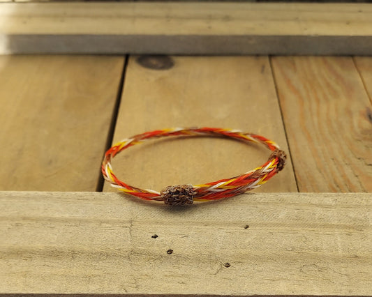 Hand Braided Horsehair Single Adjustable Bracelet