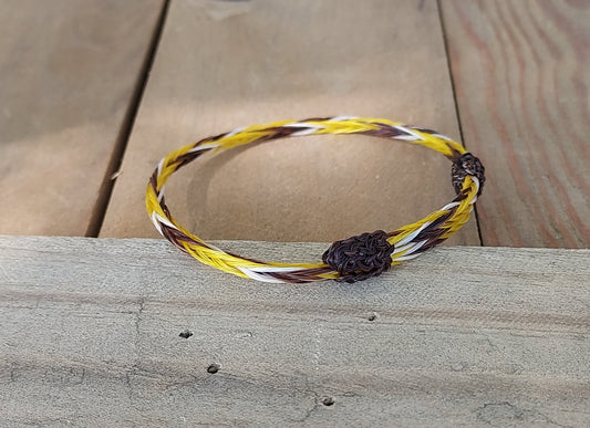 Hand Braided Horsehair Single Adjustable Bracelet